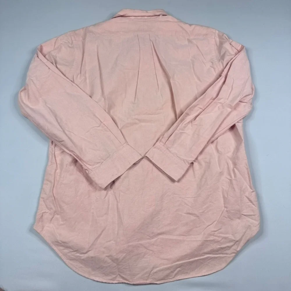 Polo Ralph Lauren Oxford Shirt Mens Large 16.5 Pink Classic Button Down‎ Flesh
